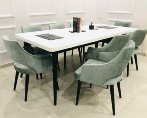 Fero Dining + 8 Chairs